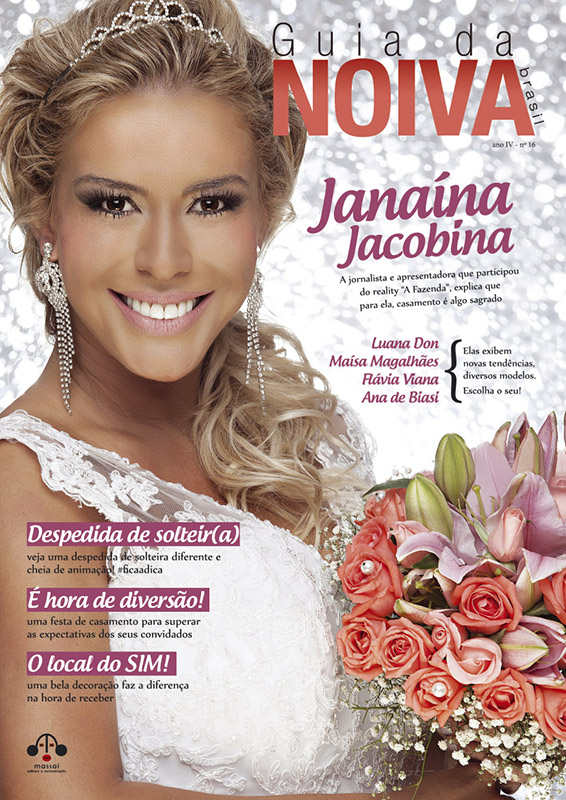 Capa Guia da Noiva edição 16 - Janaína Jacobina